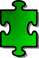 Green Jigsaw Piece 01