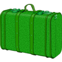 download Suitcase With Stains clipart image with 90 hue color