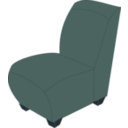 download Purple Armless Chair clipart image with 225 hue color