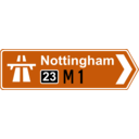 download Roadsign Motorway On clipart image with 180 hue color