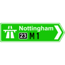 download Roadsign Motorway On clipart image with 270 hue color