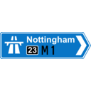download Roadsign Motorway On clipart image with 0 hue color