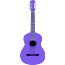 download Guitar By Rones clipart image with 225 hue color
