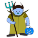 download Trick Or Treat 2 clipart image with 180 hue color