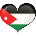 download Jordan Heart Flag clipart image with 0 hue color
