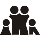 download Family clipart image with 0 hue color