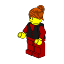 download Lego Town Businesswoman clipart image with 0 hue color
