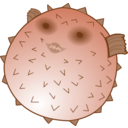 download Blowfish clipart image with 180 hue color