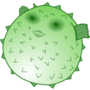 download Blowfish clipart image with 270 hue color