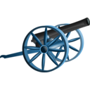 download Cannon clipart image with 180 hue color