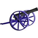 download Cannon clipart image with 225 hue color