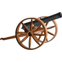 download Cannon clipart image with 0 hue color