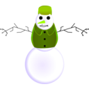 download Snowman With Clothes clipart image with 45 hue color
