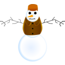 download Snowman With Clothes clipart image with 0 hue color