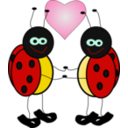 download Lady Bugs clipart image with 0 hue color