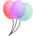 download Balloons clipart image with 45 hue color