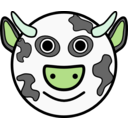 download Vache clipart image with 90 hue color