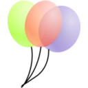 download Balloons clipart image with 135 hue color