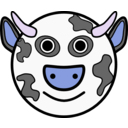 download Vache clipart image with 225 hue color