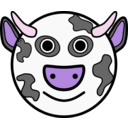 download Vache clipart image with 270 hue color