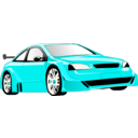 download Sports Car clipart image with 180 hue color