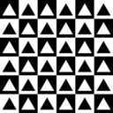 download Triangles Inside Chessboard clipart image with 45 hue color