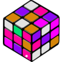 download Rubik S Cube Random Petr 01 clipart image with 270 hue color