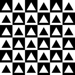 Triangles Inside Chessboard