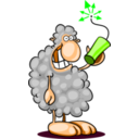 download Bad Sheep clipart image with 90 hue color