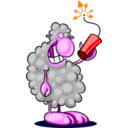 download Bad Sheep clipart image with 0 hue color