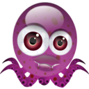 download Crazy Octopus clipart image with 225 hue color