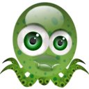download Crazy Octopus clipart image with 0 hue color