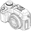 download Digital Camera clipart image with 0 hue color