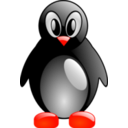 download Simple Tux clipart image with 315 hue color