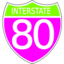 download Interstate Highway Sign clipart image with 90 hue color