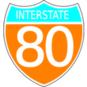 download Interstate Highway Sign clipart image with 180 hue color
