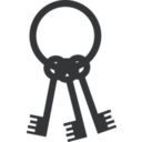 download Keys On Ring clipart image with 225 hue color