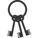 download Keys On Ring clipart image with 315 hue color