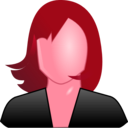 download Female User Icon clipart image with 315 hue color
