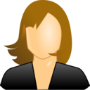 download Female User Icon clipart image with 0 hue color