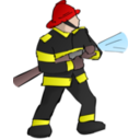 download Fire Fighter clipart image with 0 hue color