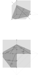 Plane Through Two Lines With Intersection Point Ebene Zweier Kreuzender Geraden