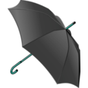 download Black Umbrella clipart image with 135 hue color