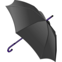 download Black Umbrella clipart image with 225 hue color