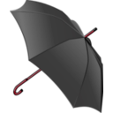 download Black Umbrella clipart image with 315 hue color
