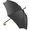 download Black Umbrella clipart image with 0 hue color