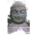 download Buddha Remixed clipart image with 225 hue color