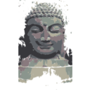 download Buddha Remixed clipart image with 0 hue color
