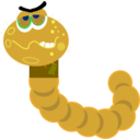 download Computer Worm clipart image with 45 hue color
