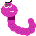download Computer Worm clipart image with 315 hue color